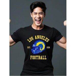 Los Angeles Rams Retro Football Fan Graphic Unisex T-Shirt 81